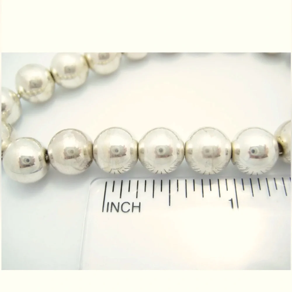 SOLD!! NEW Silpada Vintage Rare Solid Sterling Silver Large Bead Bracelet - Picture 10 of 10